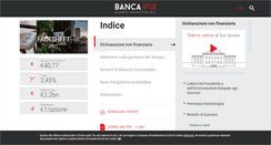 Desktop Screenshot of bilancio.bancaifis.it