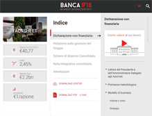 Tablet Screenshot of bilancio.bancaifis.it